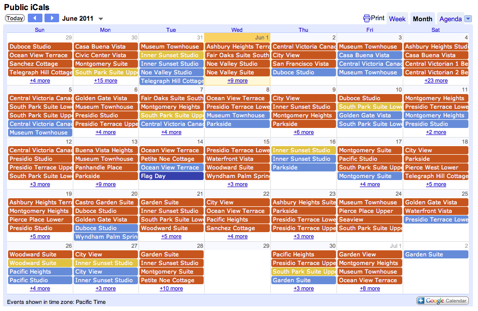 Zulu Embedding calendars on your site SeedCode